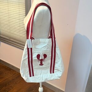 Mia&tess White and Tote Bag with Lobster Design